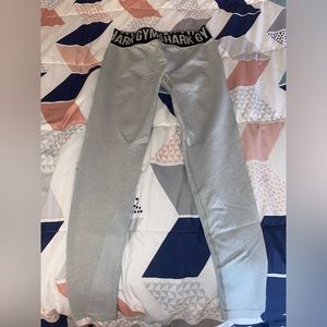 Gym shark leggings, worn once, size small